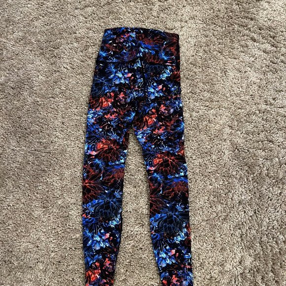 Lululemon Wunder Under HR Leggings, 28", Size 4, Neon Blossom Multi - Picture 3 of 4